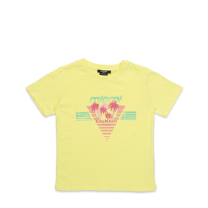Balmain Kids Palm Tree Logo T-Shirt