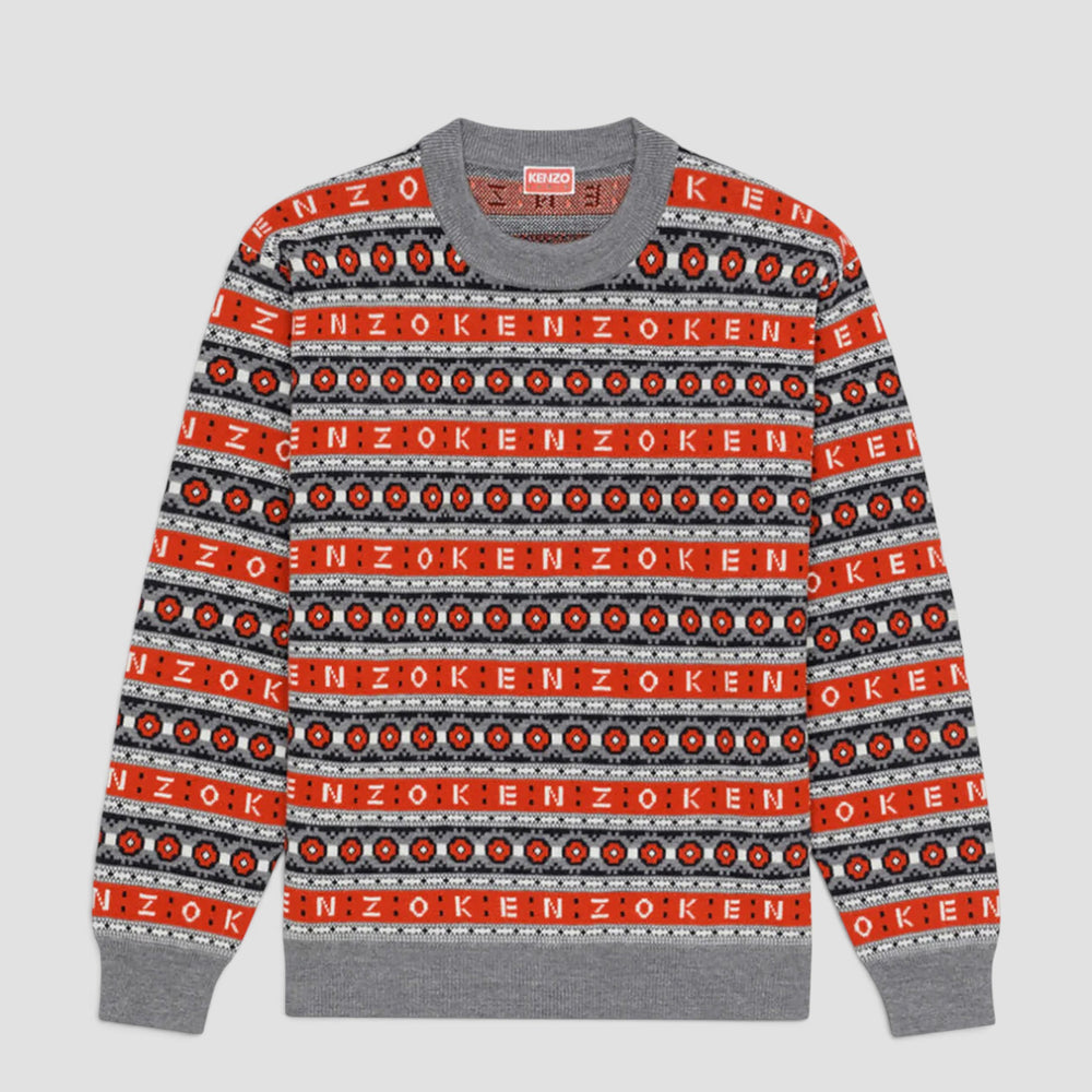 Kenzo Men's Merino Wool Jacquard Jumper Sweater