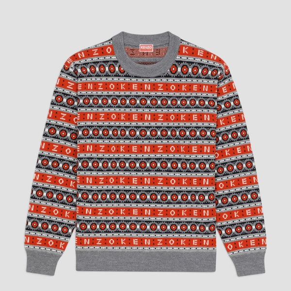 Kenzo Men's Merino Wool Jacquard Jumper Sweater