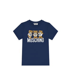 Moschino Kids Triple Teddy Bears Logo T-Shirt
