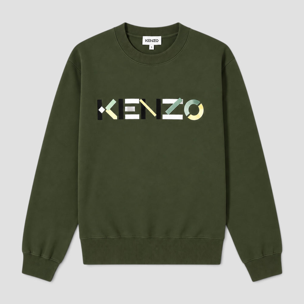 Kenzo Men's Oversized Multicolored Logo Sweatshirt