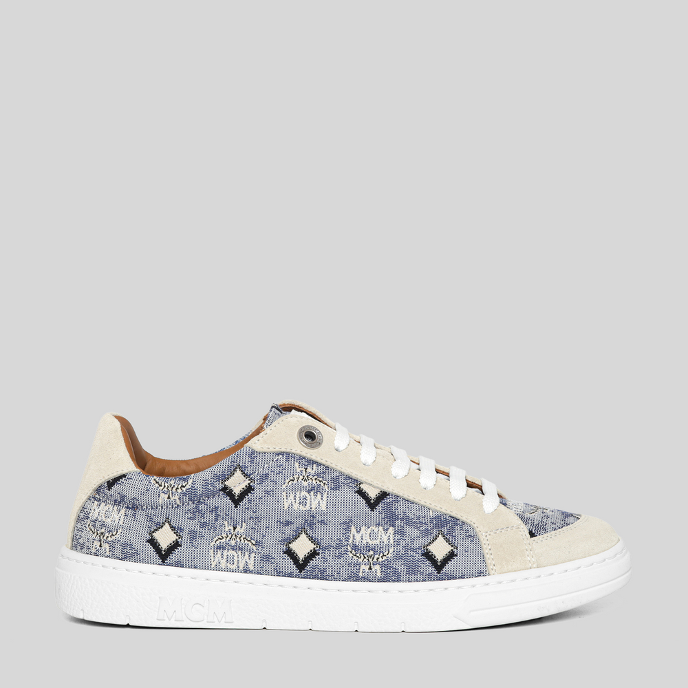 MCM Women's Terrain Lo Sneakers in Vintage Jacquard Monogram