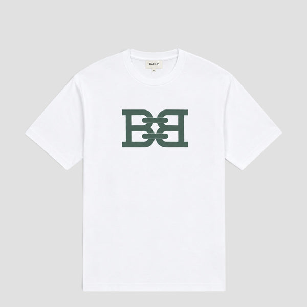 Bally Men's B-Chain Logo Cotton T-Shirt