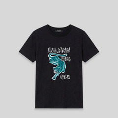 Balmain Kids Leopard Print Logo T-Shirt