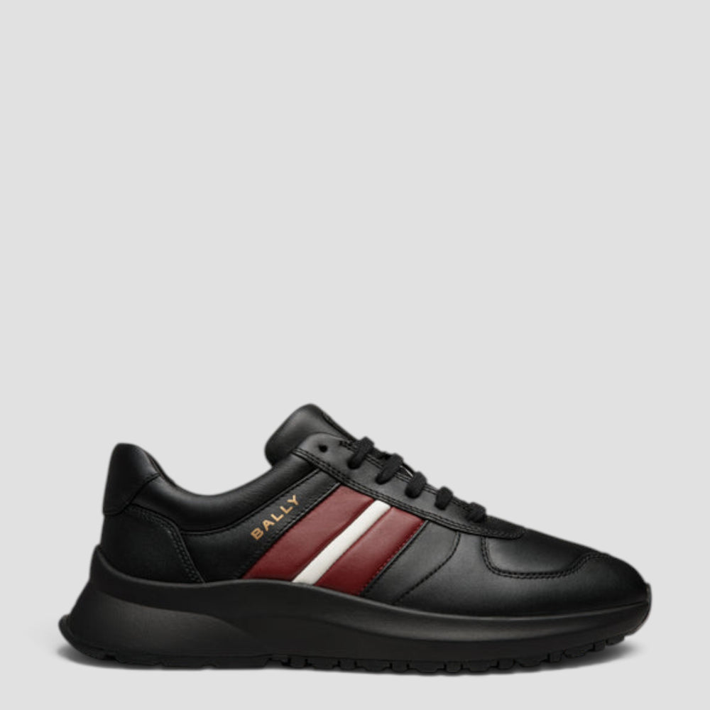 Bally Men's Darsyl Outline Sneakers in Black Leather