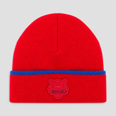Kenzo Ribbed Tiger Logo Beanie