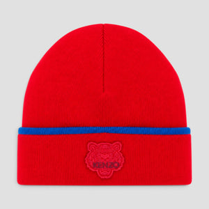 Kenzo Ribbed Tiger Logo Beanie