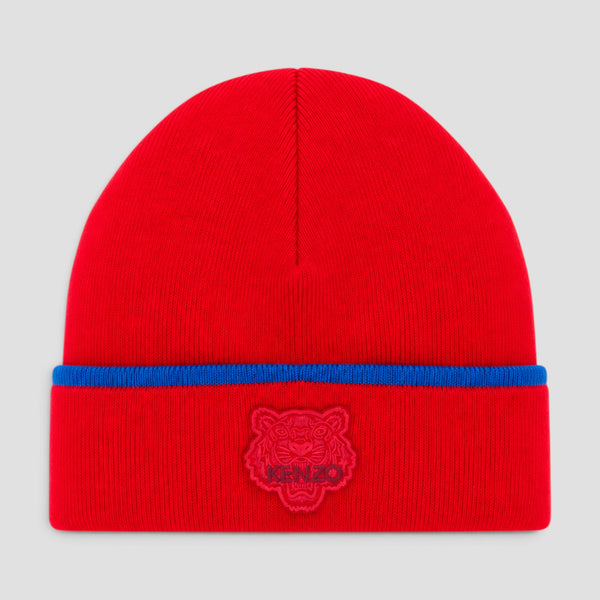 Kenzo Ribbed Tiger Logo Beanie