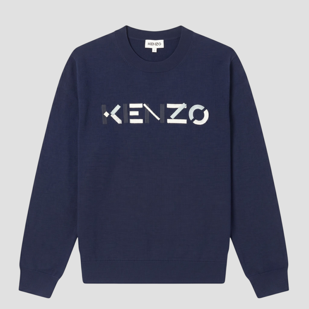 Kenzo Men's Woollen Embroidered Logo Sweater