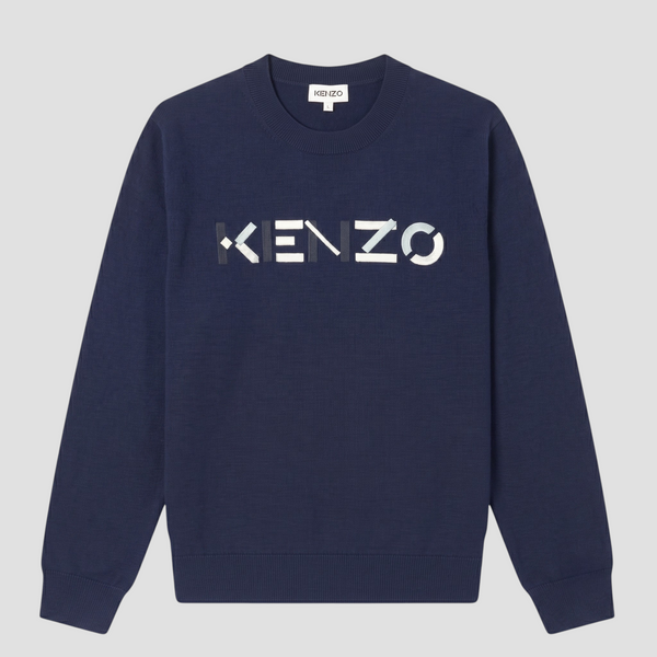 Kenzo Men's Woollen Embroidered Logo Sweater