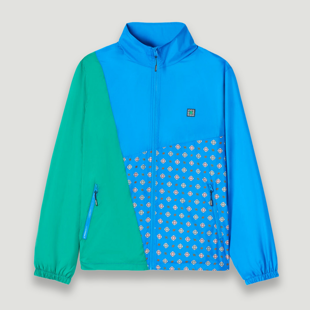 Kenzo Men's Medaillons Color Block Windbreaker Jacket
