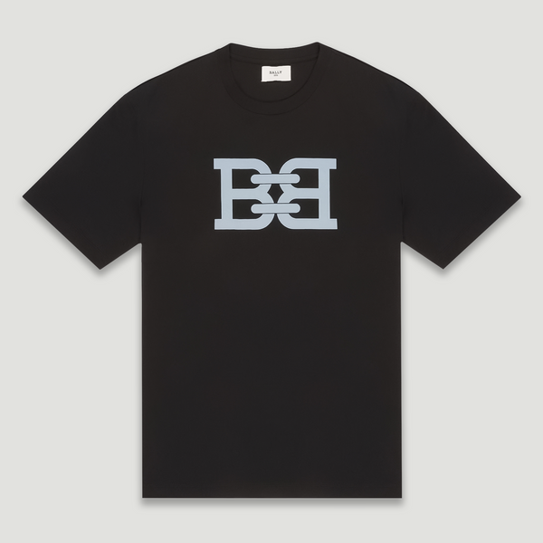 Bally Men's B-Chain Logo Cotton T-Shirt