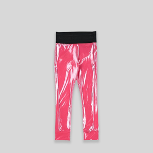 Balmain Kids Waist Logo Metallic Leggings
