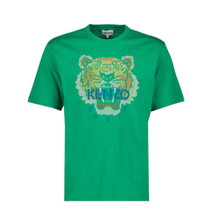 Kenzo Men's Relaxed Fit Cross Stitched Tiger T-Shirt