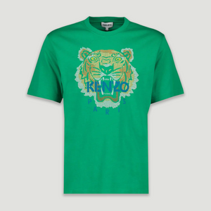 Kenzo Men's Relaxed Fit Cross Stitched Tiger T-Shirt