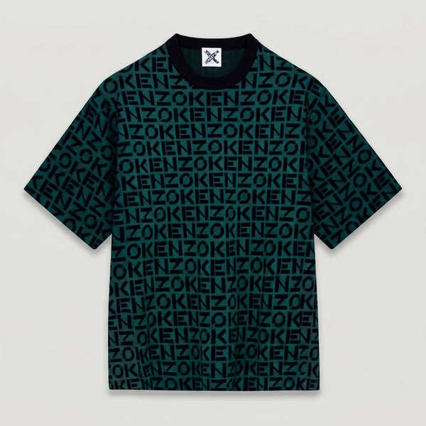 Kenzo Men's Sport Oversize Monogram Short Sleeve Jumper Sweater