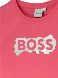 Hugo Boss Kids Girl's Cuff Sleeve T-shirt