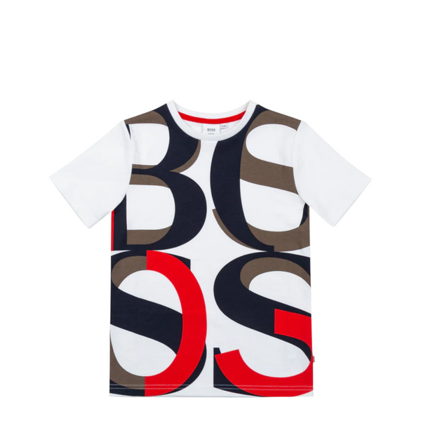 Hugo Boss Kids Large Text Logo T-Shirt