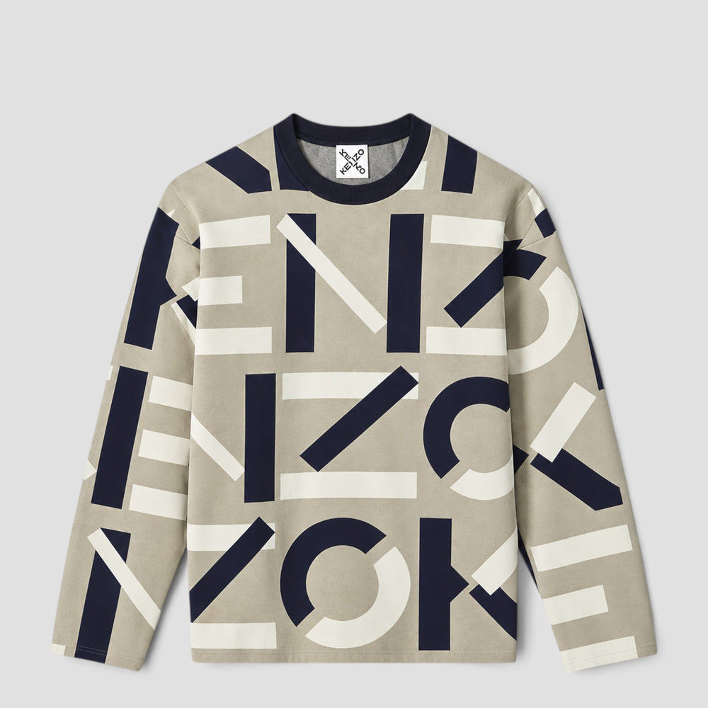 Kenzo Men's Jacquard Monogram Comfort Jumper Sweater