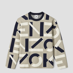 Kenzo Men's Jacquard Monogram Comfort Jumper Sweater