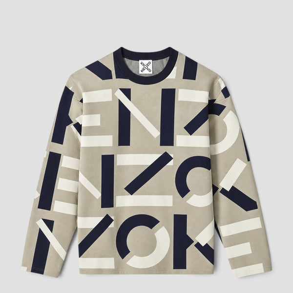 Kenzo Men's Jacquard Monogram Comfort Jumper Sweater