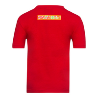 MDB Brand Kid's Swirl M T-Shirt - Red