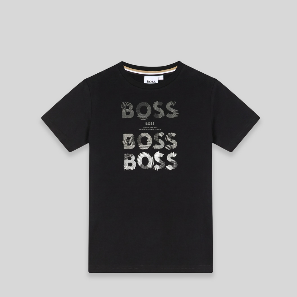 Hugo Boss Kids Repeating Graphic Logo T-Shirt