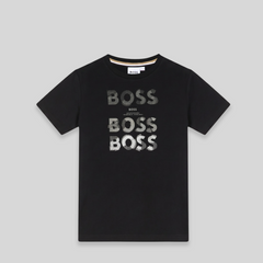 Hugo Boss Kids Repeating Graphic Logo T-Shirt