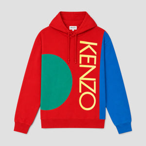 Kenzo Men's Contrast Panel Hoodie Sweatshirt