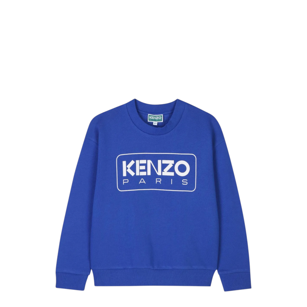 Kenzo Kid's Box Logo Crewneck Sweatshirt