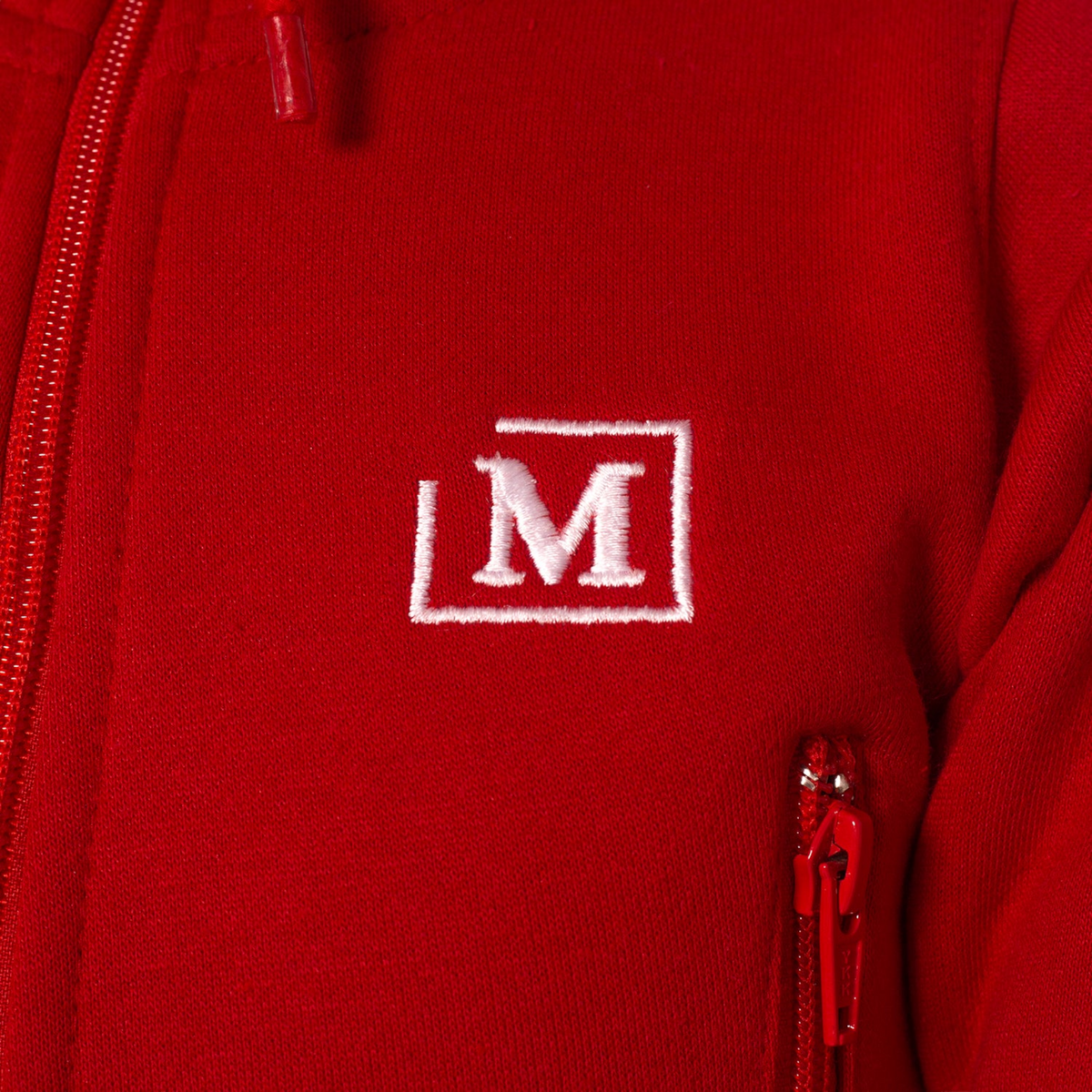 MDB Brand Kid's Classic Fleece Hooded Sweatsuit - Red