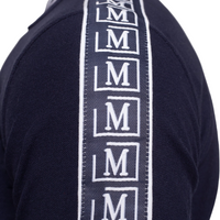 MDB Brand Men's Logo Tape Polo Shirt - Blue