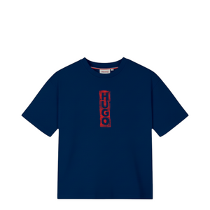 HUGO by Hugo Boss Kids Distressed Logo Oversize T-Shirt