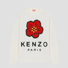 Kenzo Paris Men's 'Boke Flower' Merino Wool Jumper Sweater