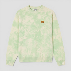 Kenzo Men's Crest Tie-Dyed Jumper Sweater