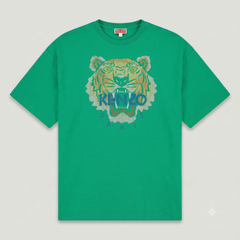 Kenzo Men's Relaxed Fit Cross Stitched Tiger T-Shirt