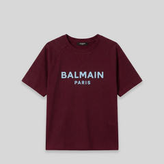 Balmain Kids Flock Logo Oversize T-Shirt