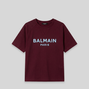 Balmain Kids Flock Logo Oversize T-Shirt