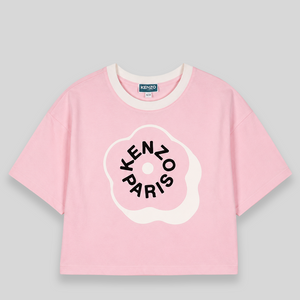 Kenzo Kids Flower Logo Cropped T-Shirt