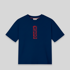 HUGO by Hugo Boss Kids Distressed Logo Oversize T-Shirt
