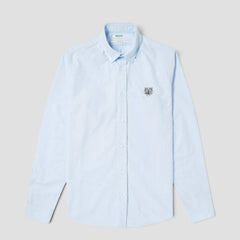 Kenzo Men's Tiger Patch Long Sleeve Woven Shirt