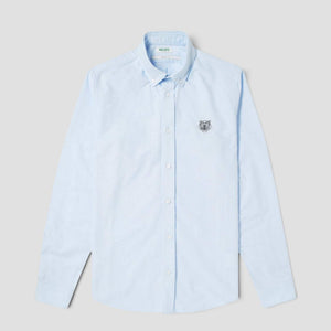 Kenzo Men's Tiger Patch Long Sleeve Woven Shirt
