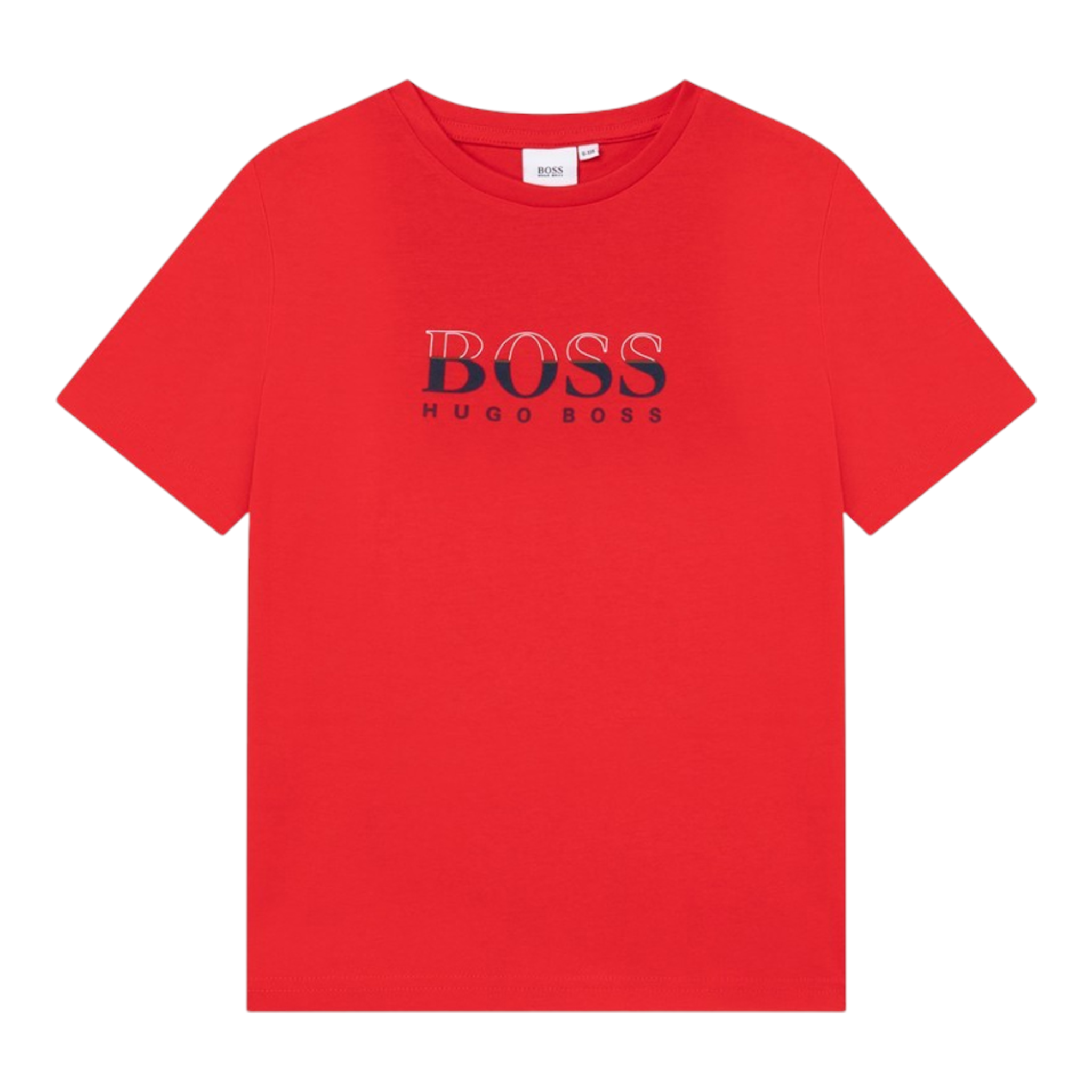 hugo boss white t shirt red logo