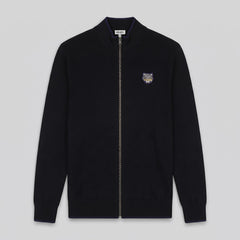 Kenzo Men's Tiger Crest Zipped Cardigan Sweater