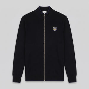 Kenzo Men's Tiger Crest Zipped Cardigan Sweater