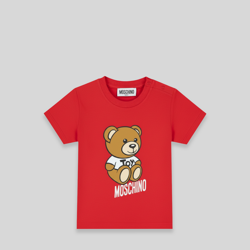 Moschino Kids Toddler's Bear Toy Logo T-Shirt