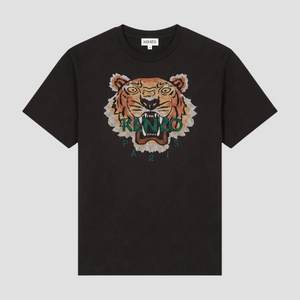 Kenzo Men's Relaxed Fit Cross Stitched Tiger T-Shirt