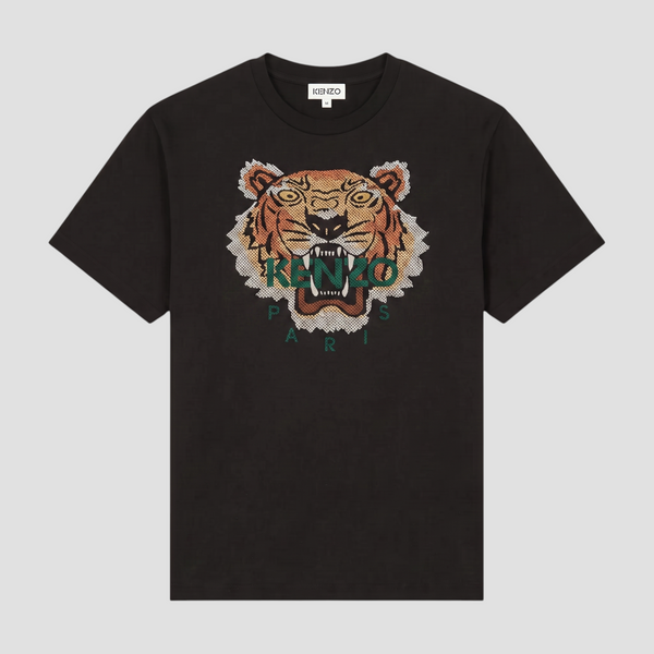 Kenzo Men's Relaxed Fit Cross Stitched Tiger T-Shirt