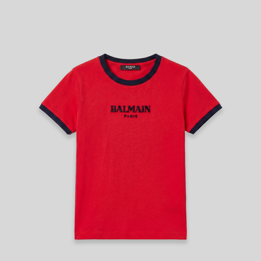 Balmain Kids Embroidered Logo T-Shirt