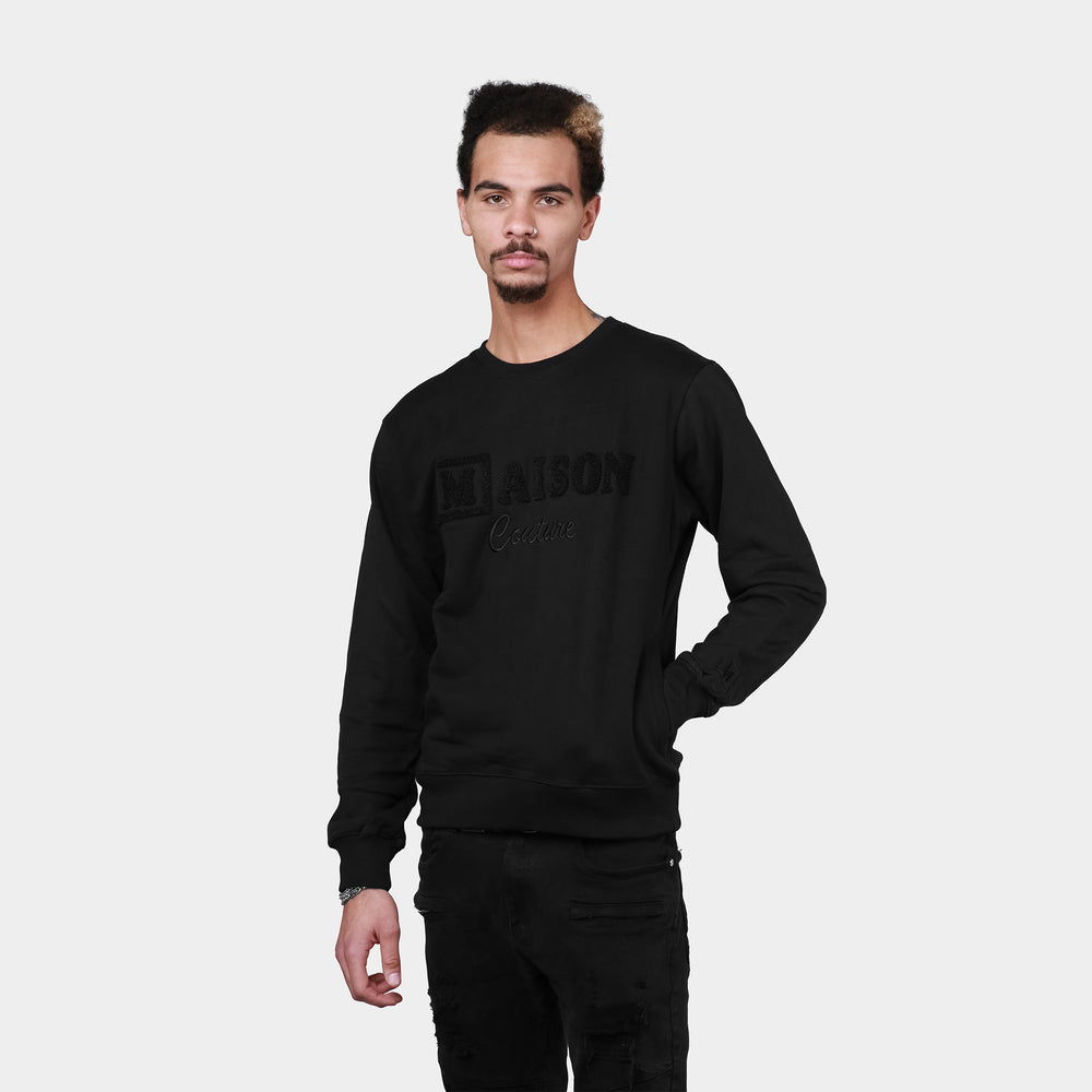 MDB Couture Men's Chenille Crewneck Sweatshirt